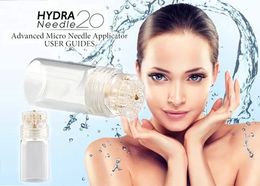 Hydra Needle 20 pins Titanium Micro Needle Mesotherapy Skin Care Rejuvenation Whitening Anti Wrinkle derma stamp Serum Applicator