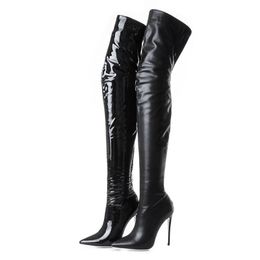 Neue Herbst 33-45 Sexy Party Gebunden Oberschenkel Hohe Stiefel Frauen 2020 Super Dünne High Heels Über Das Knie stiefel Schuhe Frau