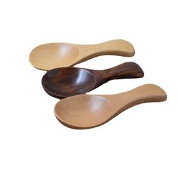 8*3.5cm Handmade Wooden Milk Ice Cream Spoons Wedding Party Home Kitchen Dining Bar Supplies For Kids Children