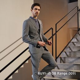 Half Canvas Suit(Double Pants & Vest) --(FOB Range.009) - MTM men's suit series