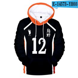 Personality Harajuku Hooded Sweatshirt Boys Haikyuu!! Fashion 3D Adult Kids Pullovers Casual Hoodies Sweatshirts High Quality 179