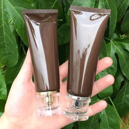 300pcs 100g 100ml High Class Empty Brown Eye Cream Storage Tube, Cosmetic Soft Hose Containers,Squeeze Skin Care Tube