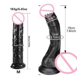 NXY Dildos Black Big Dildo, Butt Plug, Female Masturbation, G-spot, Orgasm, Adult Toy, 18 Male Sexual Tools1210