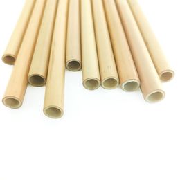Straw Bamboo Reusable 20cm Organic Bamboo Drinking Straws Natural Wood Straws For Party Birthday Wedding Bar