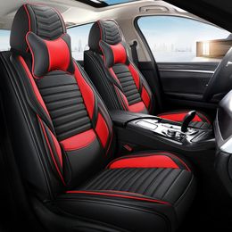 2021 Luxury Leather Car seat covers For BMW 1 3 5 series x1 x3 x5 suv waterproof Accessories Protector Universal Interior