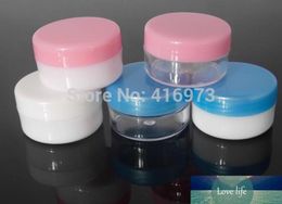 plastic ointment jars Canada - 500pcs lot 10G cream jar cosmetic packing pill box 10ml plastic unguent plastic Ointment