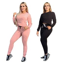 Womens Tracksuit Two Pieces Set Designer Hooded Long Sleeve Sportswear Trousers Outfits Ladies New Fashion Sportswear Street Clothes klw4818