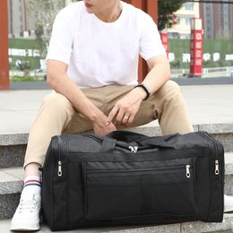 Men Gym Sports Bag Outdoor Crossbody Travel Handbag Large Multi Functional Folding Travel Bag Casual One Shoulder Blosa Q0705