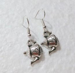 NEW Metal Crescent Alloy beautiful Coffee pot/teapot Earring Friendship Charm Drape Earring DIY Women Jewellery Gifts 283