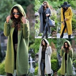 Sweater women autumn and winter plus size cardigan knitted sweater women's jacket women cardigan winter sweater women long coat 201029