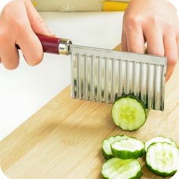 corrugated wave knife household vegetable cutting Artefact fancy slicer french fries potato kitchen vegetable fruit slicing tool