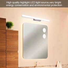 New Design 7W 40CM New and intelligent lamp Bathroom Light Bar Silver White Light high brightness Lights Top-grade material Lighting