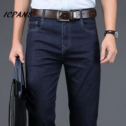 ICPANS Business Men's Jeans Straight Loose Stretch Summer Thin Denim Jeans For Men Leisure Jeans Man Clothing Denim Trousers 42 201117