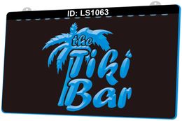 LS1063 Open Tiki Bar Enseigne Lumineuse 3D Engraving LED Light Sign Wholesale Retail