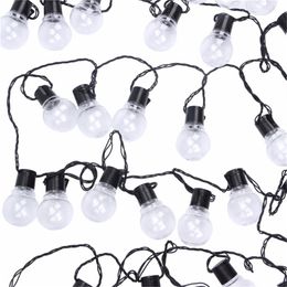 10m Led Globe Outdoor Christmas Clear Bulb Wedding Party Decoration String Fairy Light For Home Garden Patio Y201020