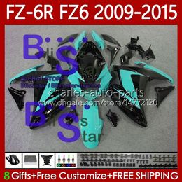 OEM Fairings For YAMAHA FZ 6R 6N 6 FZ6 R N 600 FZ-6R FZ600 Black Cyan FZ6R 2009 2010 2011 2012 2013 2014 2015 Body 103No.104 FZ-6N 09 10 11 12 13 14 15 FZ6N 09-15 Bodywork Kit