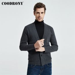 COODRONY Brand Sweater Men Streetwear Fashion Sweater Coat Men With Pockets Autumn Winter Warm Cashmere Wool Cardigan Men 91105 201028