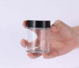 Wholesale Round Glass Jar Cream Container 5g 10g 15g 30g 50g 100g Empty Glass Cosmetic Cream Bottle With Plastic Cap & Inner Liner