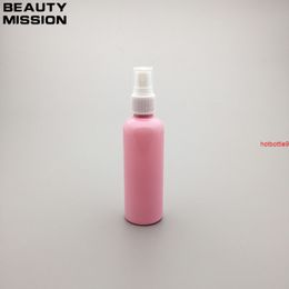 BEAUTY MISSION 100ML Pink Plastic Bottle With Spray Pump , 100CC Toner / Water Packaging Empty Cosmetic Containergood qualtity