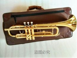 Professional Brass TR-180GS gold colour small Musical instruments primary student beginners Trumpet With Case 7c Mouthpiece
