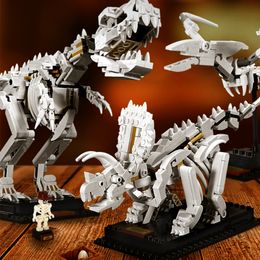 Dinosaur Fossil Tyrannosaurus Rex Triceratops Pterosaur Building Blocks Ideas 3026 910pcs Explore 21320 Bricks Children Toys Christmas Birthday Gifts For Kids