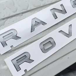 Lettere Emblema Distintivo Logo per Range Rover SV Autobiografia SPORT DISCOVERY EVOQUE VELAR Car Styling Hood Trunk Badge Sticker