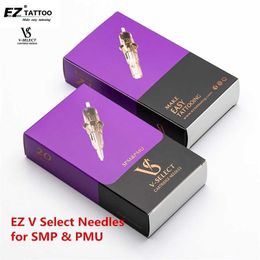 EZ V System & PMU Select Cartridge Tattoo Needles Micropigmentation Permanent Make-Up eyebrows eyelinver lips Microblading 220115