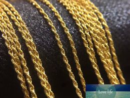 Fine Jewelry Genuine 18K Yellow Gold Necklace Twisted Singapore Chain Stamped Au750 16" 18" Inches