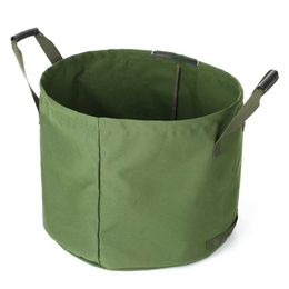 63 Gallons Garden Flower Plant Grow Bags Pouch Canvas Seedling Vegetable Planting Growing Bag Pot Planter Sack Yard Waste Bag