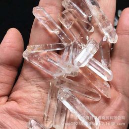 Arts And Crafts Arts & Gifts Home Garden Wholesale 200G Bk Small Points Clear Quartz Crystal Mineral Healing Reiki Good Lucky Energy Wand 2