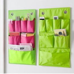 Pocket Oxford Cloth Storage Hanging Bag Wall Rack Sundries Pouch Bedroom Simple Home Organiser Bags