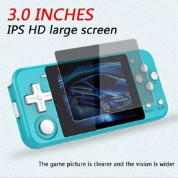 POWKIDDY Q90 3-inch IPS screen Handheld console dual open system game console 16 simulators retro PS1 kids gift 3D new games 10pcs DHL
