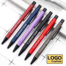 Ballpoint Pens Advertising Gel Pen Student Gift Business Metal Custom LOGO Wholesale Office Stationery Lettering Name