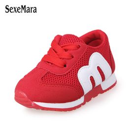 Breathable Mesh Kids Shoes for child baby girls sneakers Autumn/Spring Casual Sneaker Boys Shoes Children Running Shoes A01082 201130