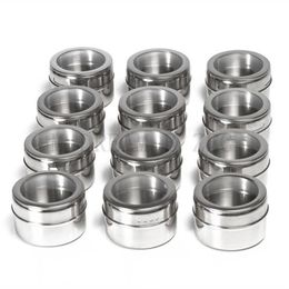 Storage Seasoning Bottle Spice Jars Container Pepper Salt Kitchen Essential Outdoors Barbecue Portable Stainless Steel Tank Kitchen Tools