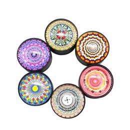 Diameter 50MM Tobacco Grinder Beautiful 3D Metal Herb Grinders Exquisite Appearance 3 Layers Smoking Grinder Tobacco Crusher