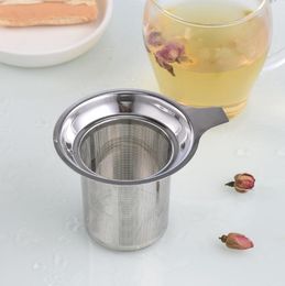 2022 New Arrive Stainless Steel Mesh Tea Infuser Reusable Strainer Loose Teas Leaf Filter DHL FEDEX Free
