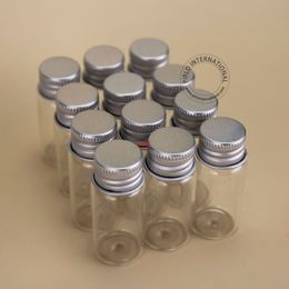 36pcs/lot 10ml Glass Sample Bottle With Aluminium Cap 1/3OZ Empty Jar Cosmetic Containers 10g Small Pot Refillable Packaginggood qualitty