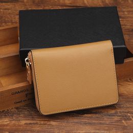 High quality famous designer credit card holder women classic short purse Single zipper wallet money coins bag 8 Colours 9180 long 292T