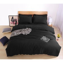 Black Bedding Russia Euro Family Size Duvet Cover set Bedding Sets Custom Size Bedclothes Single Queen Double Super King 201209