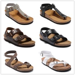 Yara Nuove pantofole di sughero estate uomini donne sandali piatti neri sandali unisex saby beah sandali esterni casual sandali mista di colore 34-45