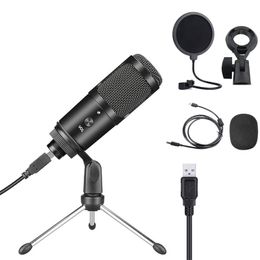 USB Condenser Microphone for PC Microphone Professional Recording Studio Microphone for YouTube TikTok Video Chatting Game Live
