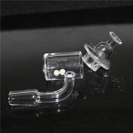 Smoking Quartz Banger 10mm 14mm 18mm Flat Top domeless Bangers Nails with Spinning Carb Cap and Terp Pearl For Bongs Dab Rigs