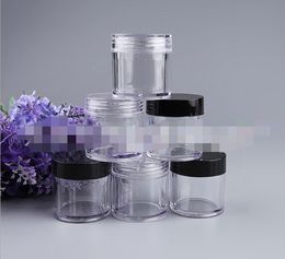 10G ML Round Plastic Cream Empty Jar Cosmetic Container Sample Jar Display Case Cosmetic Packaging 10ML Mini plastic