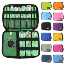 Multi-Function Electronics data line bag Data Cable Storage Bag Portable Zip Waterproof Trave Cable Organiser Bag T9I00943