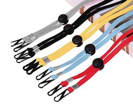 Face mask adjustable lanyard Extension Handy Convenient windproof Rope Rest Ear Holder Hang On Neck String Hat Lanyard Party Favour 7 Colours