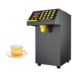 Hot sale 16 grid electric pearl milk tea fructose machine fructose dispenser bubble tea sugar machine fruit juice dispenser