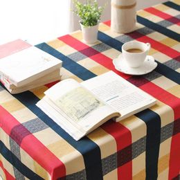 Mediterranean plaid cotton table cloth fresh leaf flower fashion home hotel drape factory outlets American country style