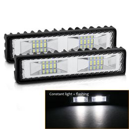 LED Headlights 48W For Auto Motorcycle Truck Boat Tractor Trailer Offroad Working Light 16 LED Work Light Spotlight Work Light