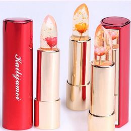 Jelly Flower Lipstick Temperature Colour Changing Lip Balm Makeup Moisturising Long Lasting Magic Lipsticks